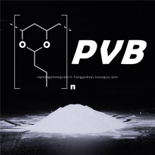 Poudre chimique de résine de polyvinyl butyral PVB de matière première